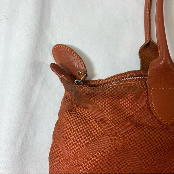 Longchamp Le Pilage Orange Monogram Tote Bag - Picture 6 of 11